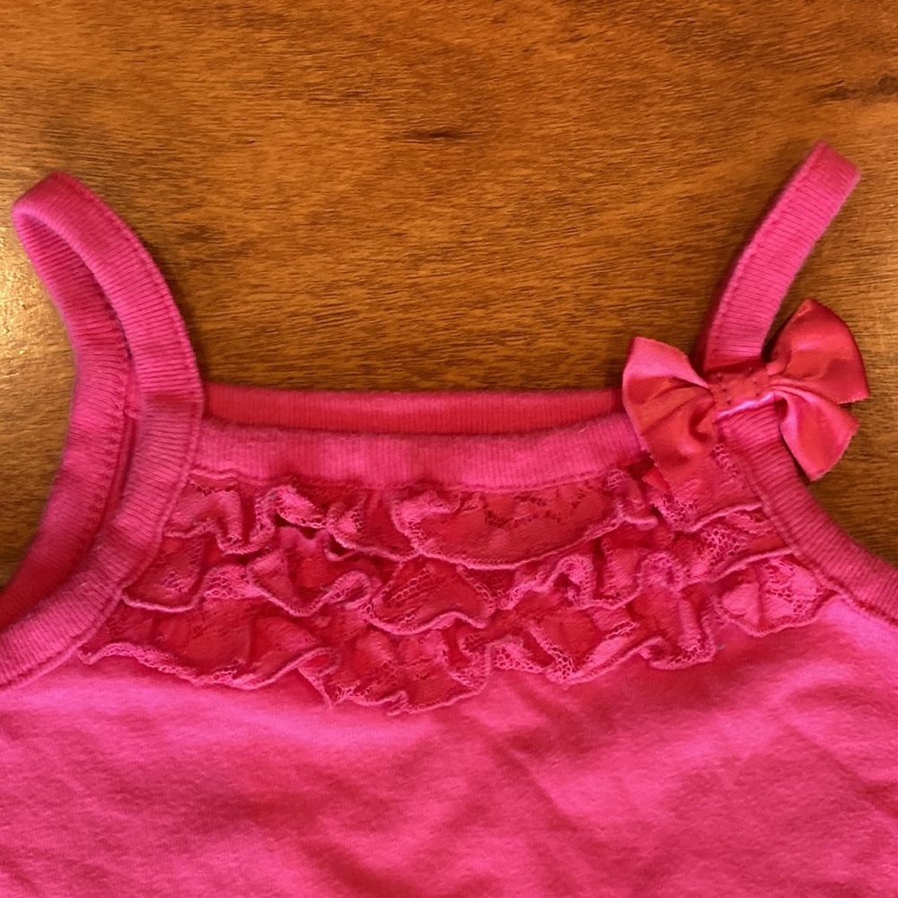 Garanimals Camisole Spaghetti Strap Baby One Piece Size 3-6 Months Pink - Picture 2 of 6
